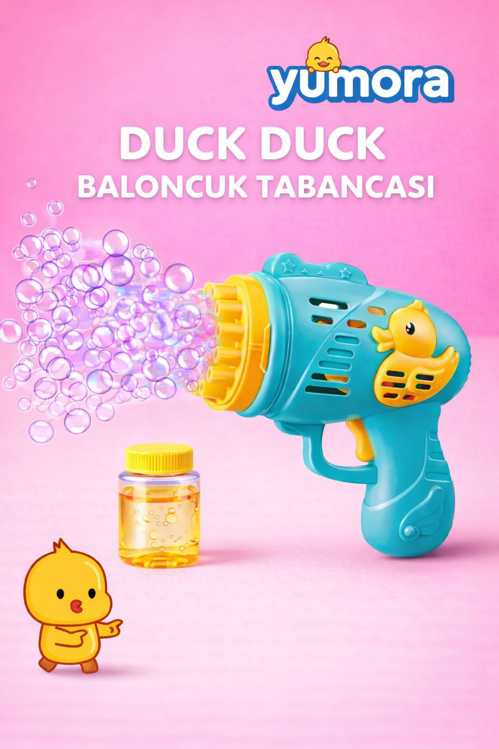 Yumora Duck Duck Baloncuk Tabancası